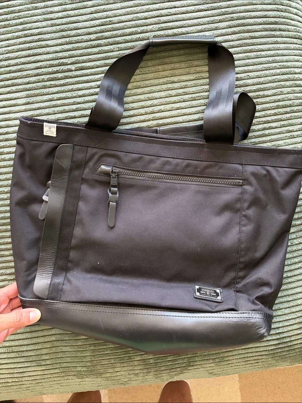 Assov Classic Black Men’s Tote Bag